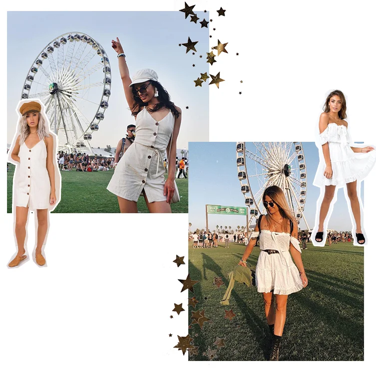 @ jasminerachels in our Manuka Mini Dress // Our very own Stylist/Social Media Manager, Char in our Maid Of Honour Mini Dress