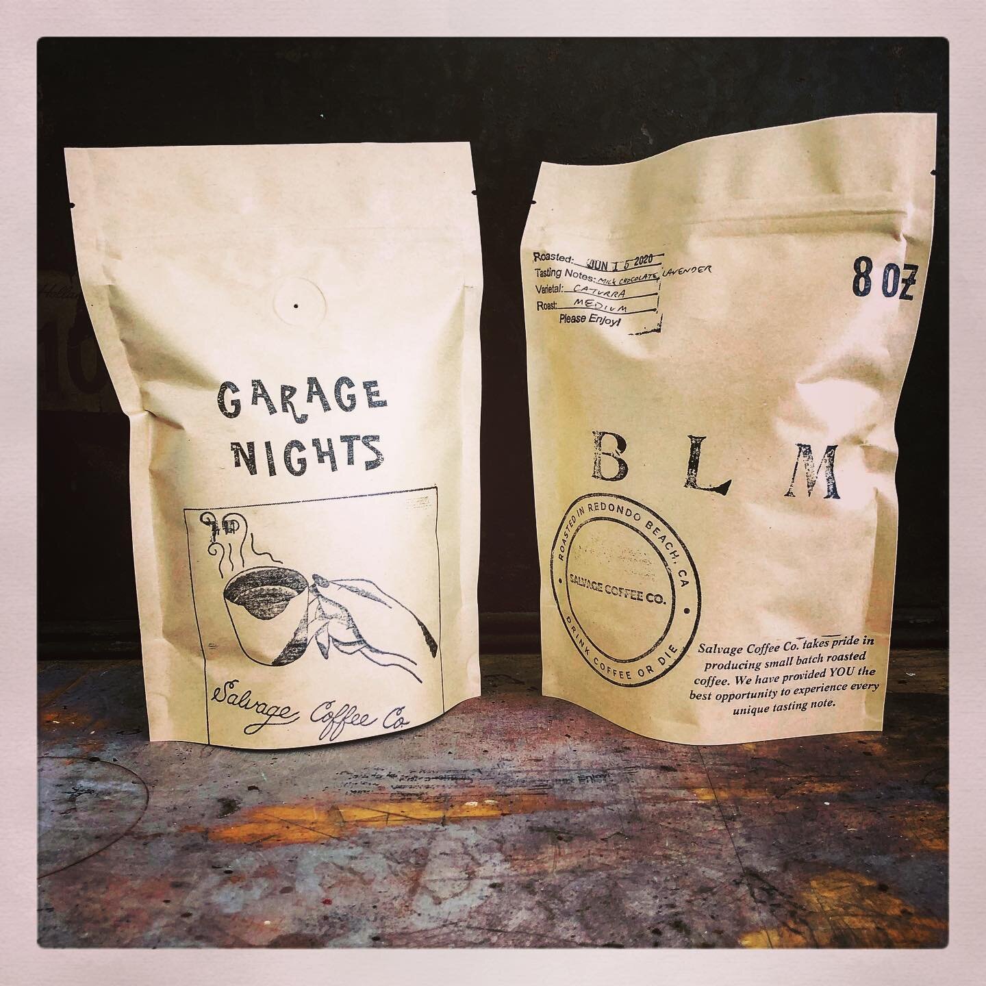 All profits from the purchases of the &ldquo;GARAGE NIGHTS&rdquo; roast will be used as donations for @blklivesmatter ! Let&rsquo;s make a change NOW! #blacklivesmatter #coffee