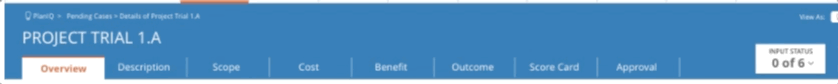 A GIF demonstrating the functionality of the progress bar (located far right within the input status box).