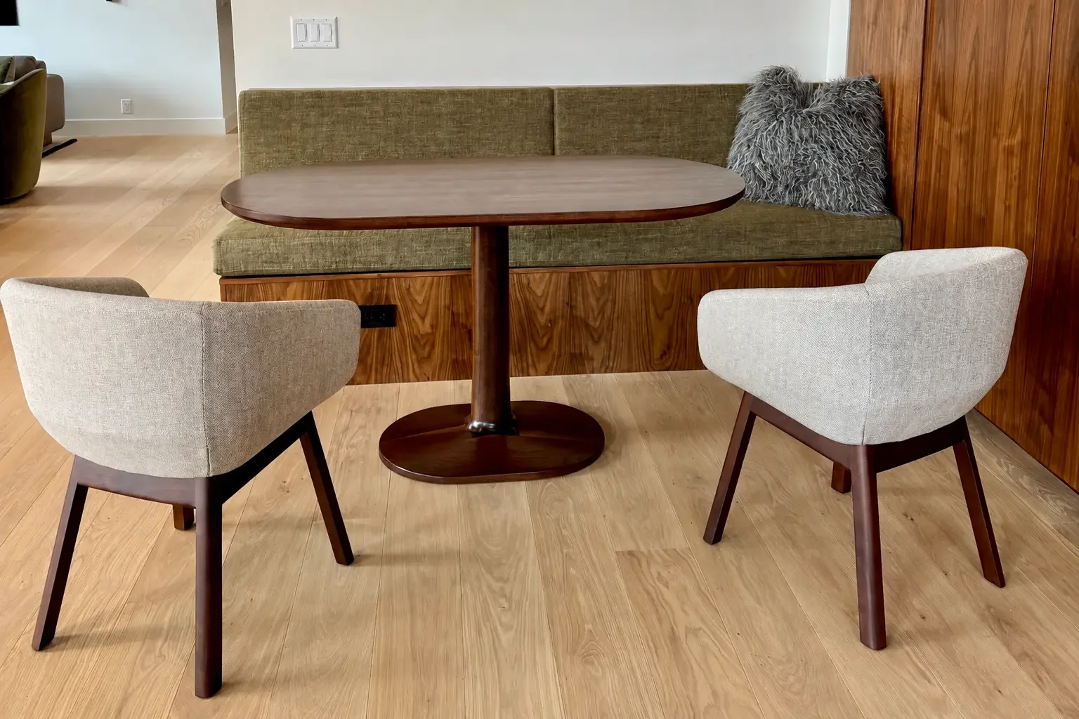 Walnut custom dining table Oklahoma City made in Edmond
