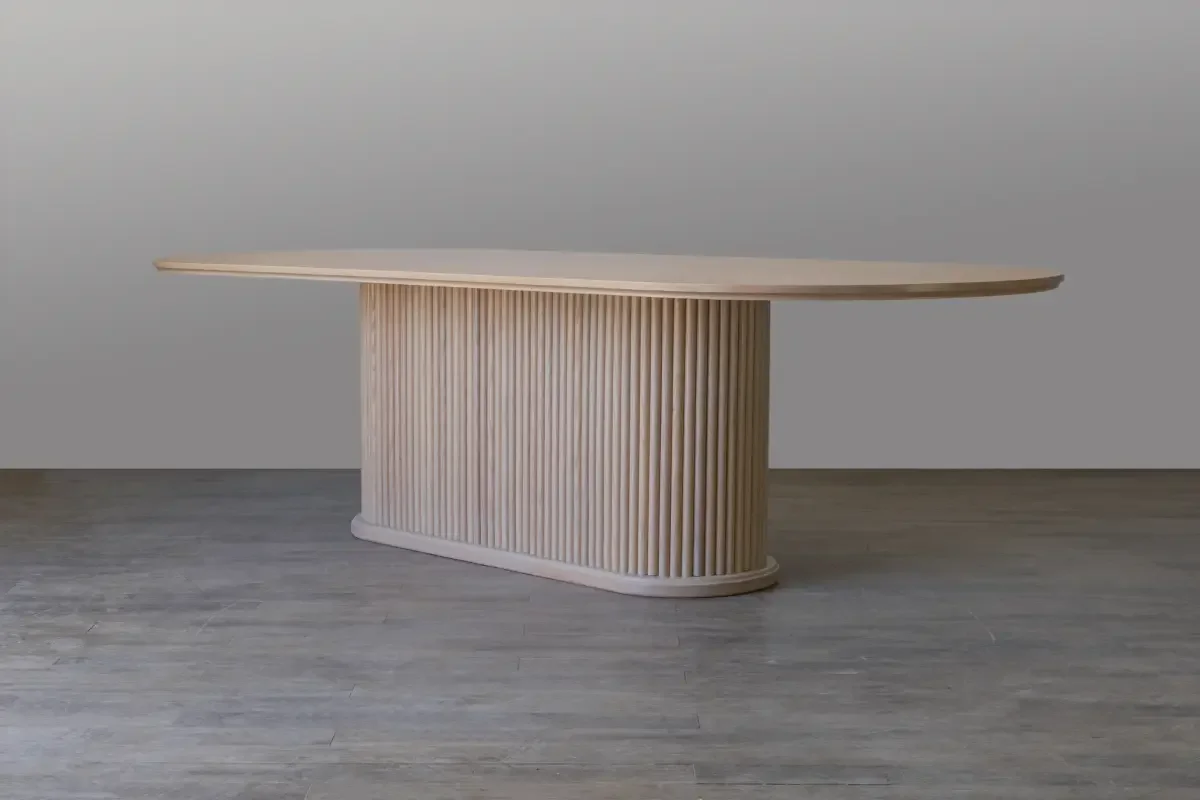 handcrafted white oak dining table Edmond Oklahoma city