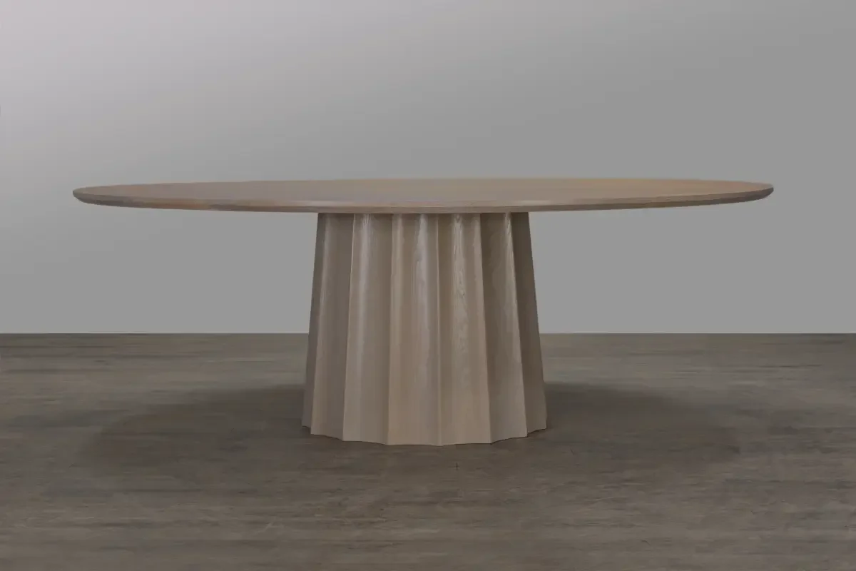 handcrafted white oak dining table Edmond Oklahoma city