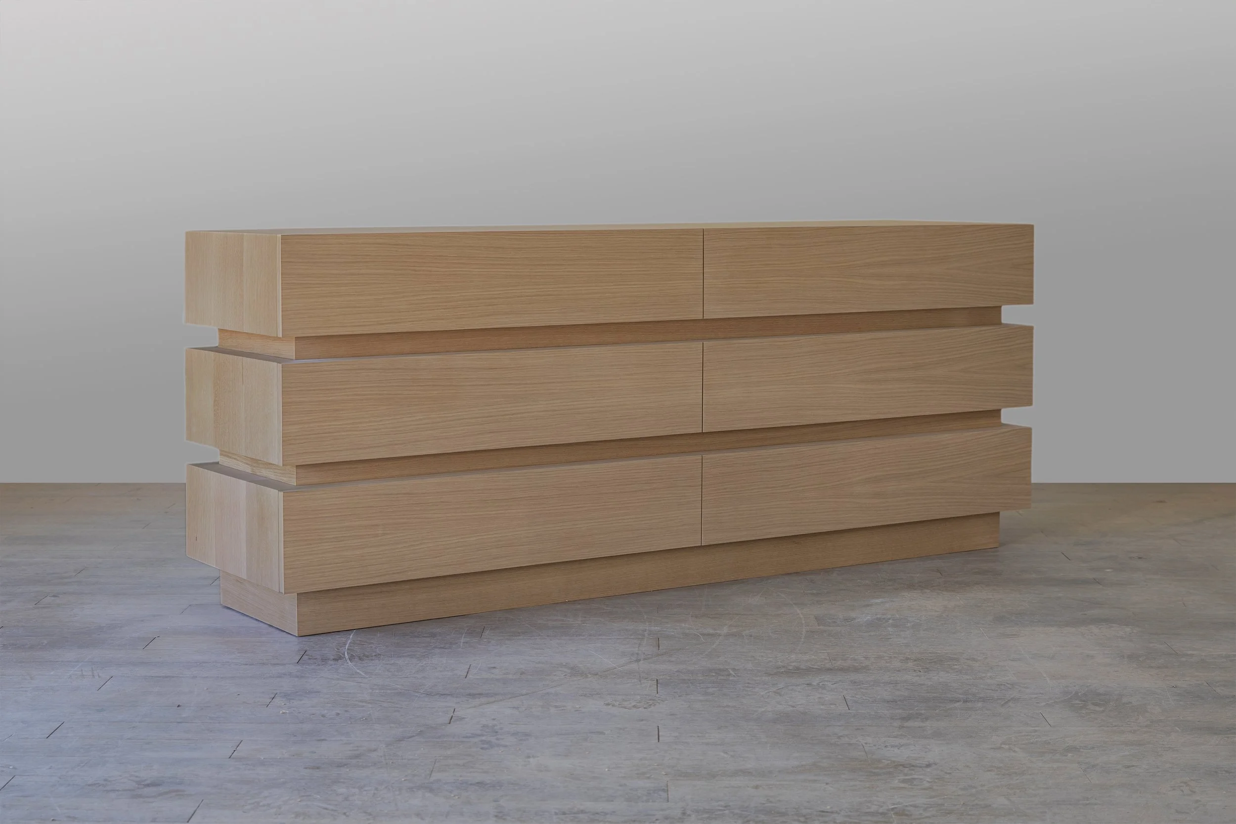Custom modern White Oak Dresser