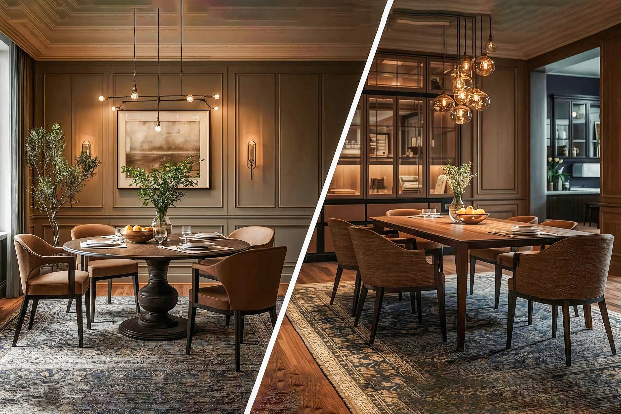 Round vs. Rectangular: The Great Dining Table Debate