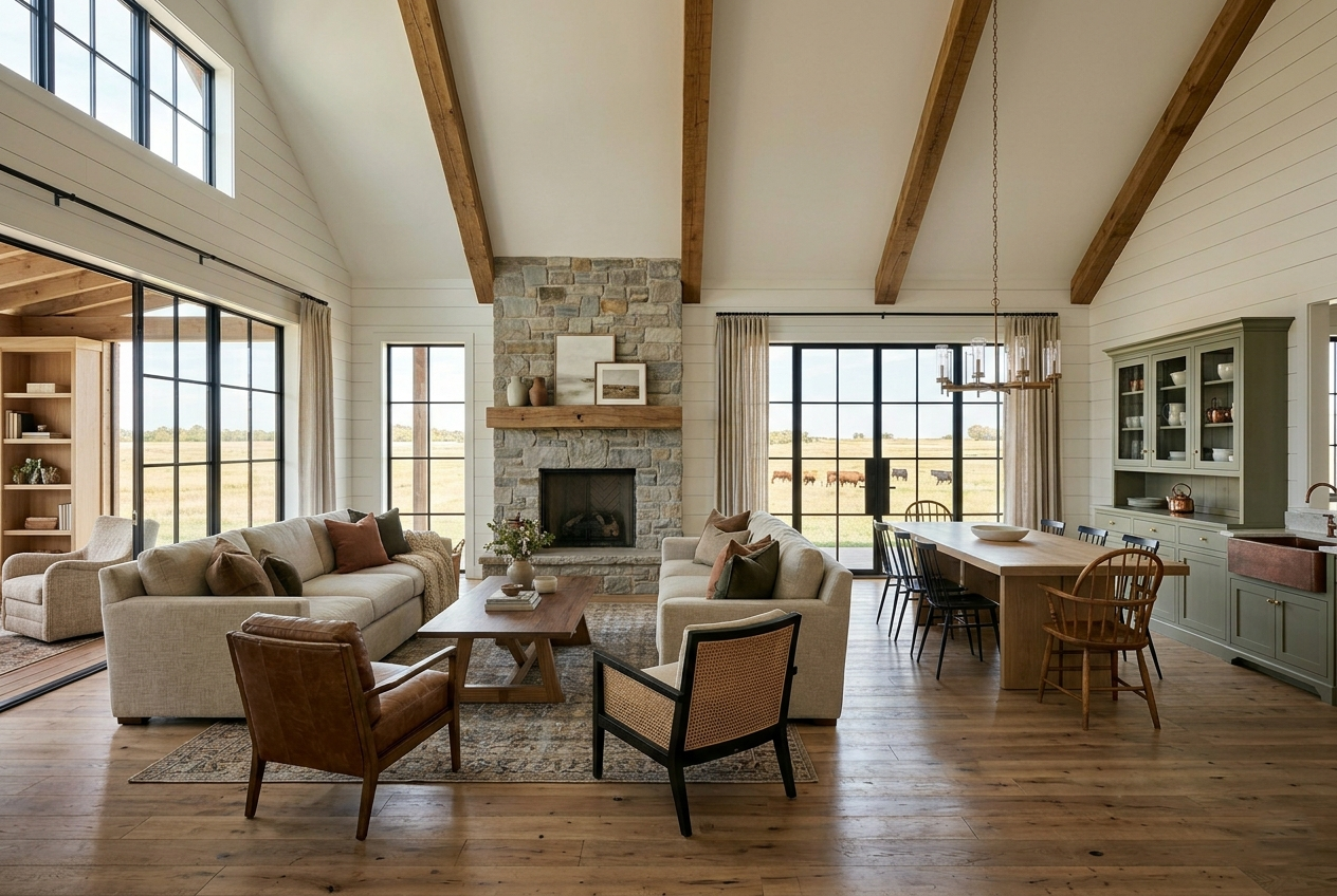 Designing Furniture for Ranch Style and Modern Farmhouse Homes in Oklahoma