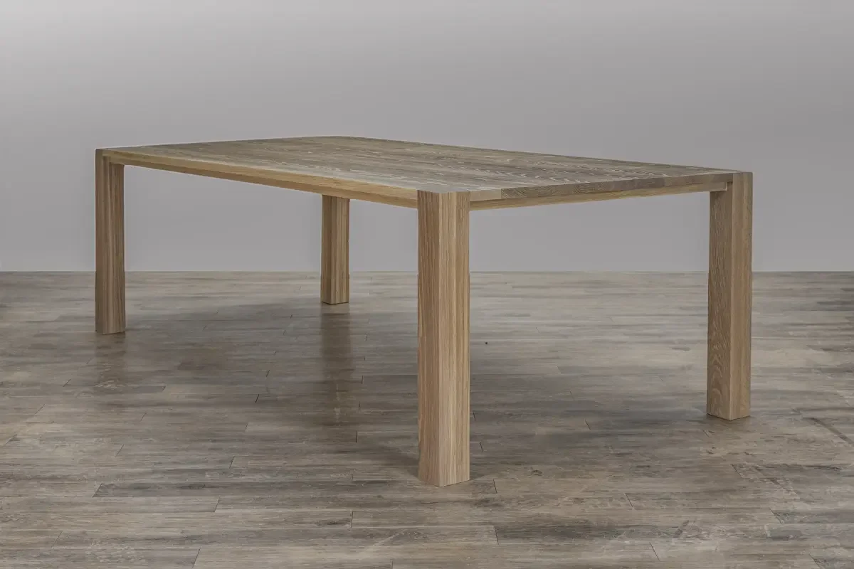 handcrafted white oak dining table Edmond Oklahoma city