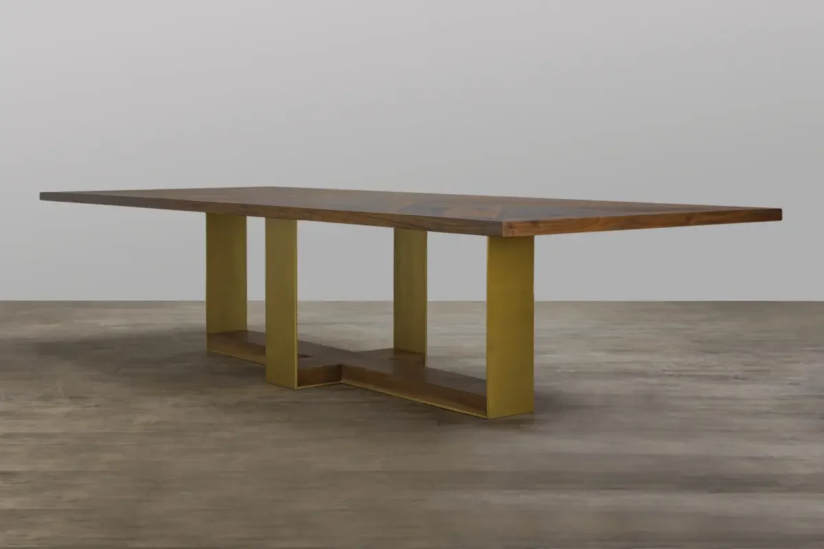 Oklahoma city custom geometric bespoke dining table