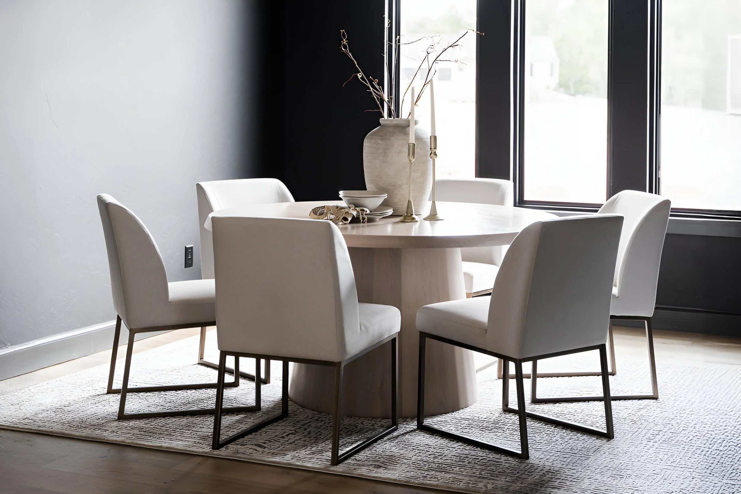 White Oak Sophia Table with Thick Top