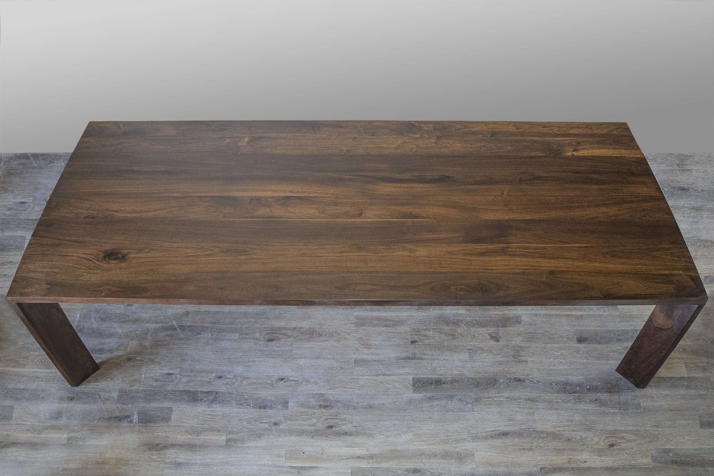 Walnut with dark walnut stain