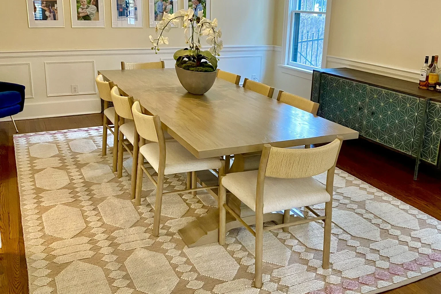 White Oak custom dining table Oklahoma City made in Edmond