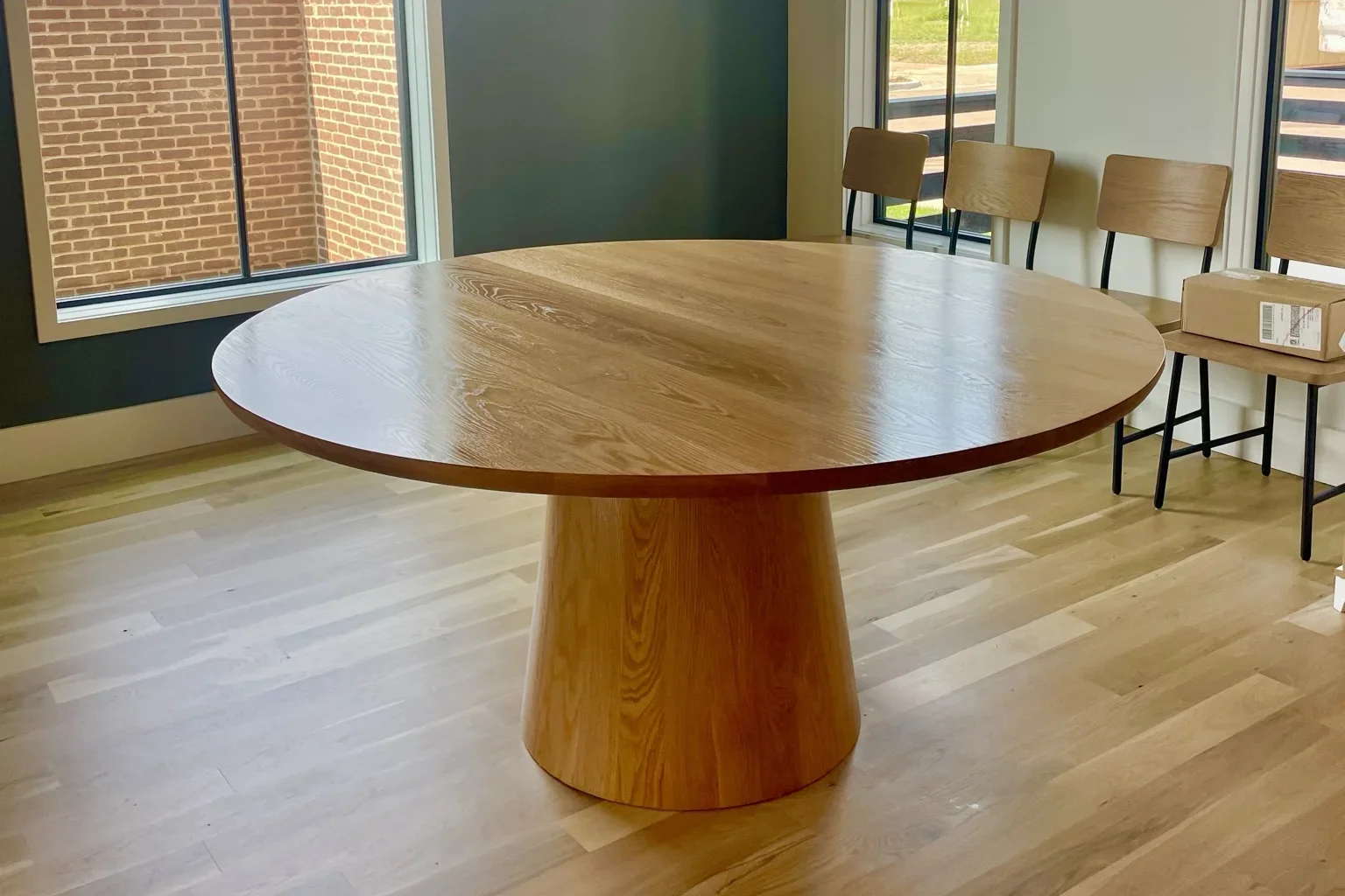 White Oak custom dining table Oklahoma City made in Edmond
