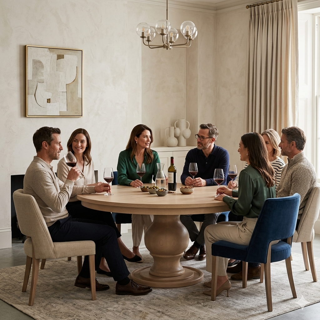 handcrafted white oak dining table Edmond Oklahoma city