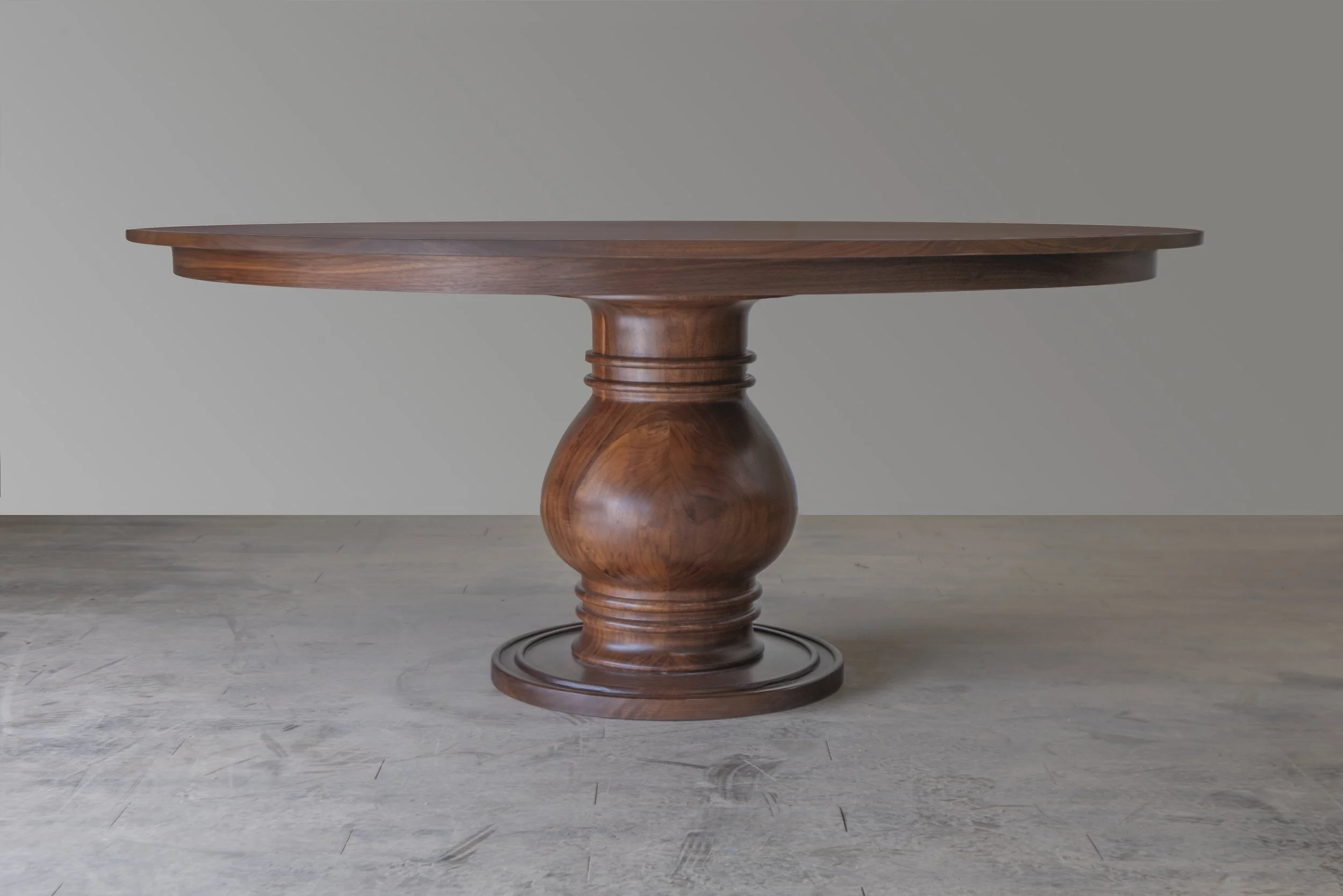Walnut custom dining table Oklahoma City made in Edmond