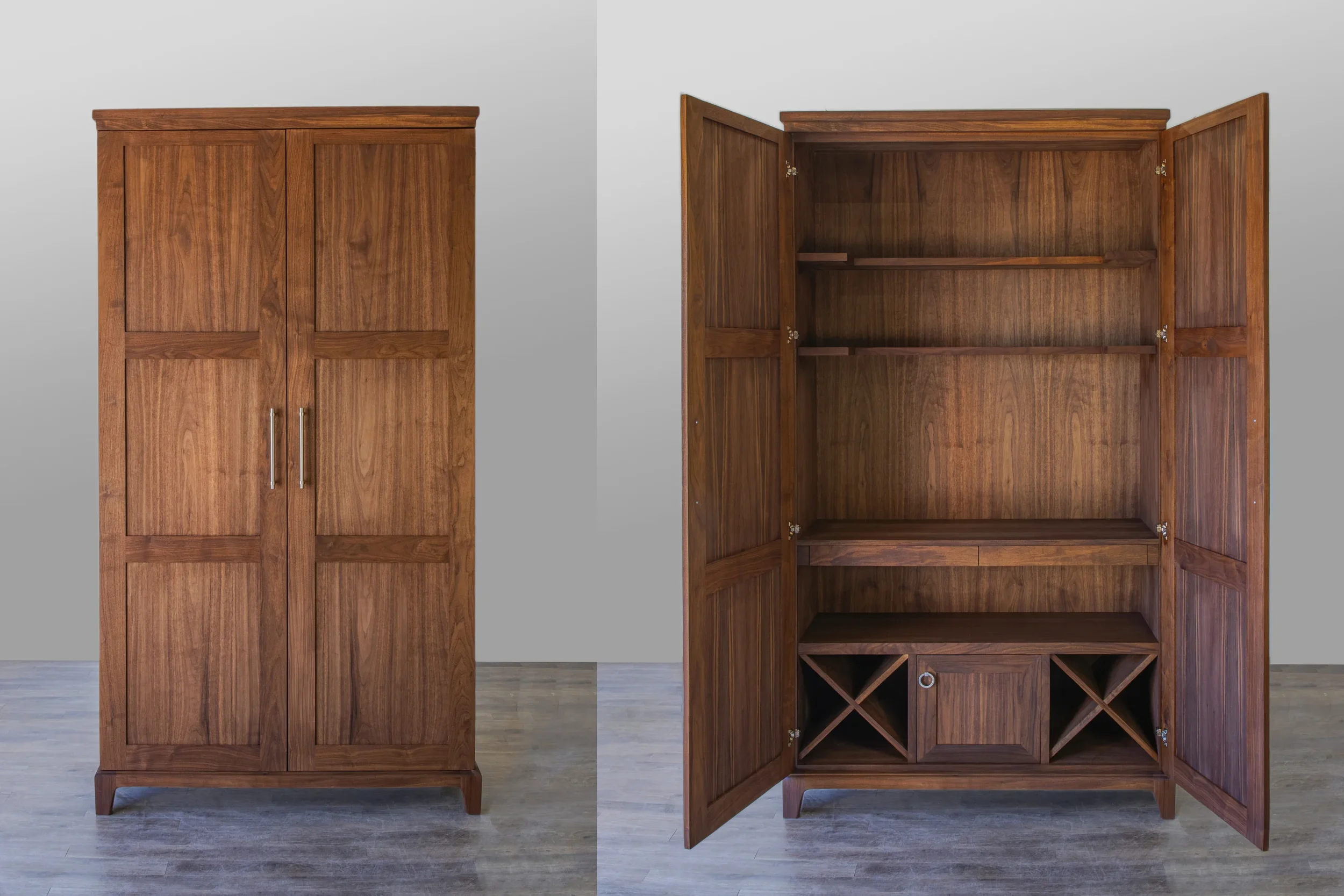 Walnut Bar Cabinet