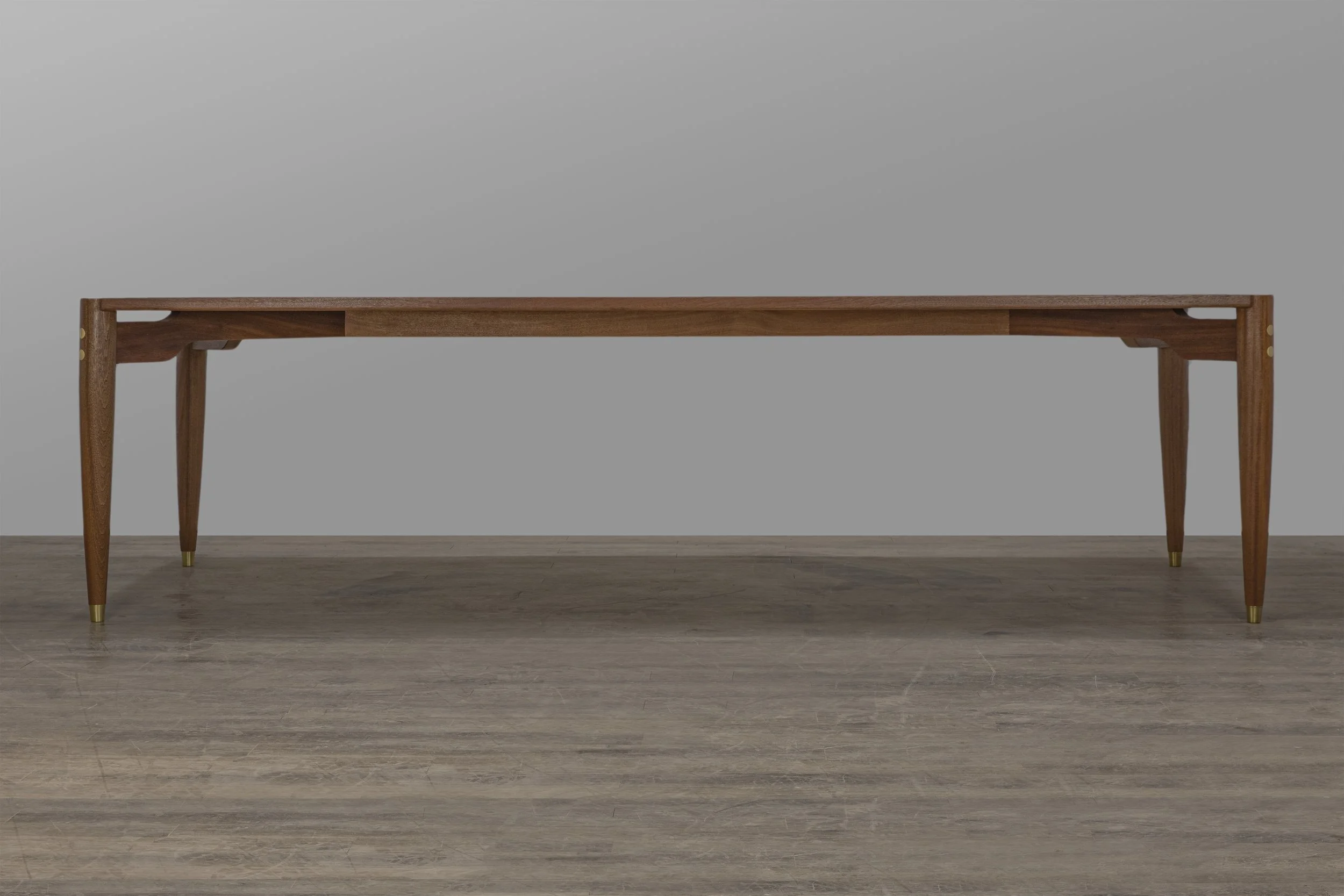 The Tippi Dining Table in Mahogany side view