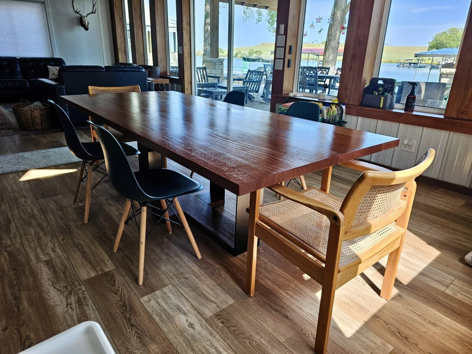 Custom Mahogany dining table Oklahoma city OKC Edmond handcrafted