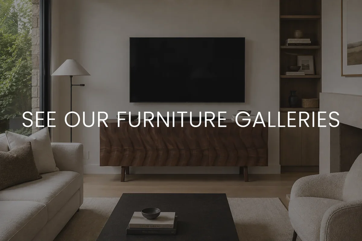 Oklahoma city custom walnut media console, handcrafted in Edmond for clients in Oklahoma City