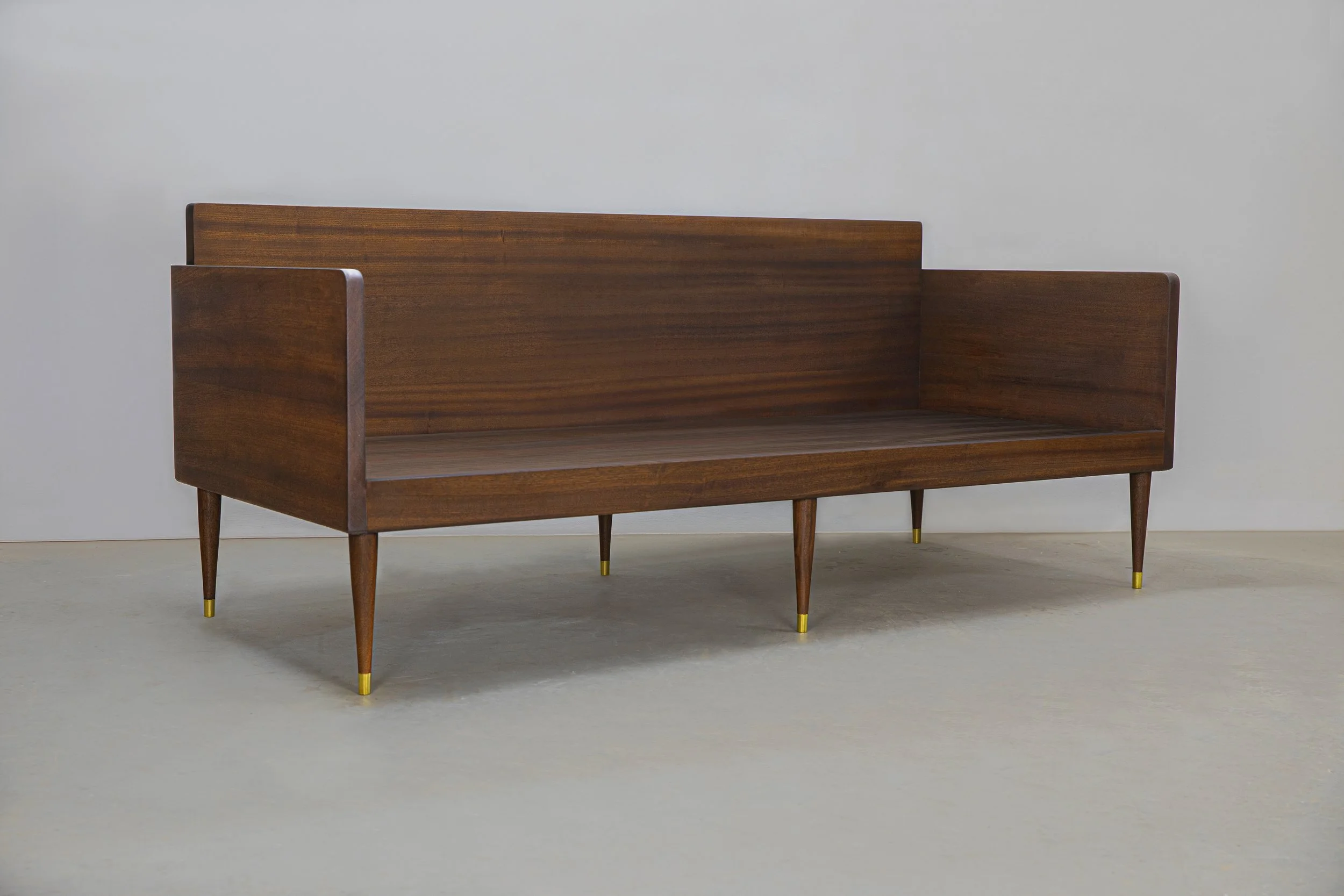 Wooden sofa frame from solid Mahogany hand-crafted in our workshop
