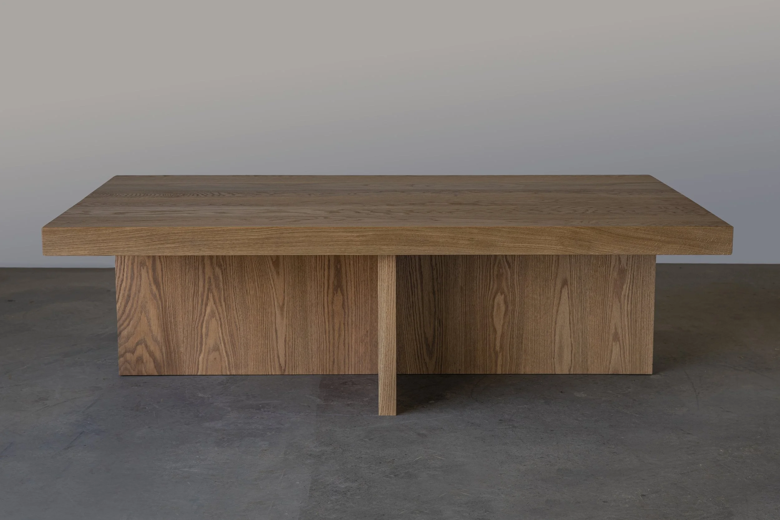 Modern white oak coffee table
