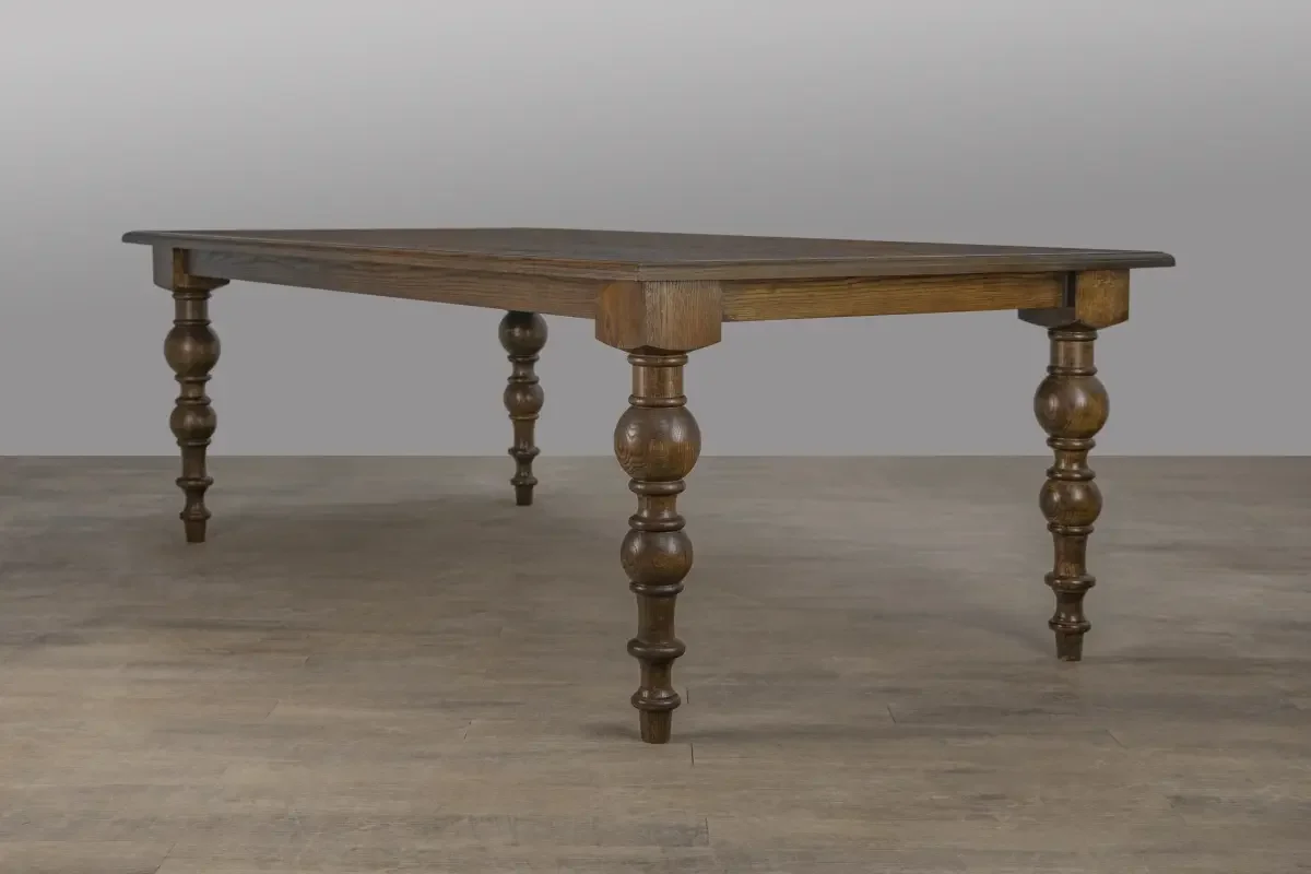 handcrafted white oak dining table Edmond Oklahoma city
