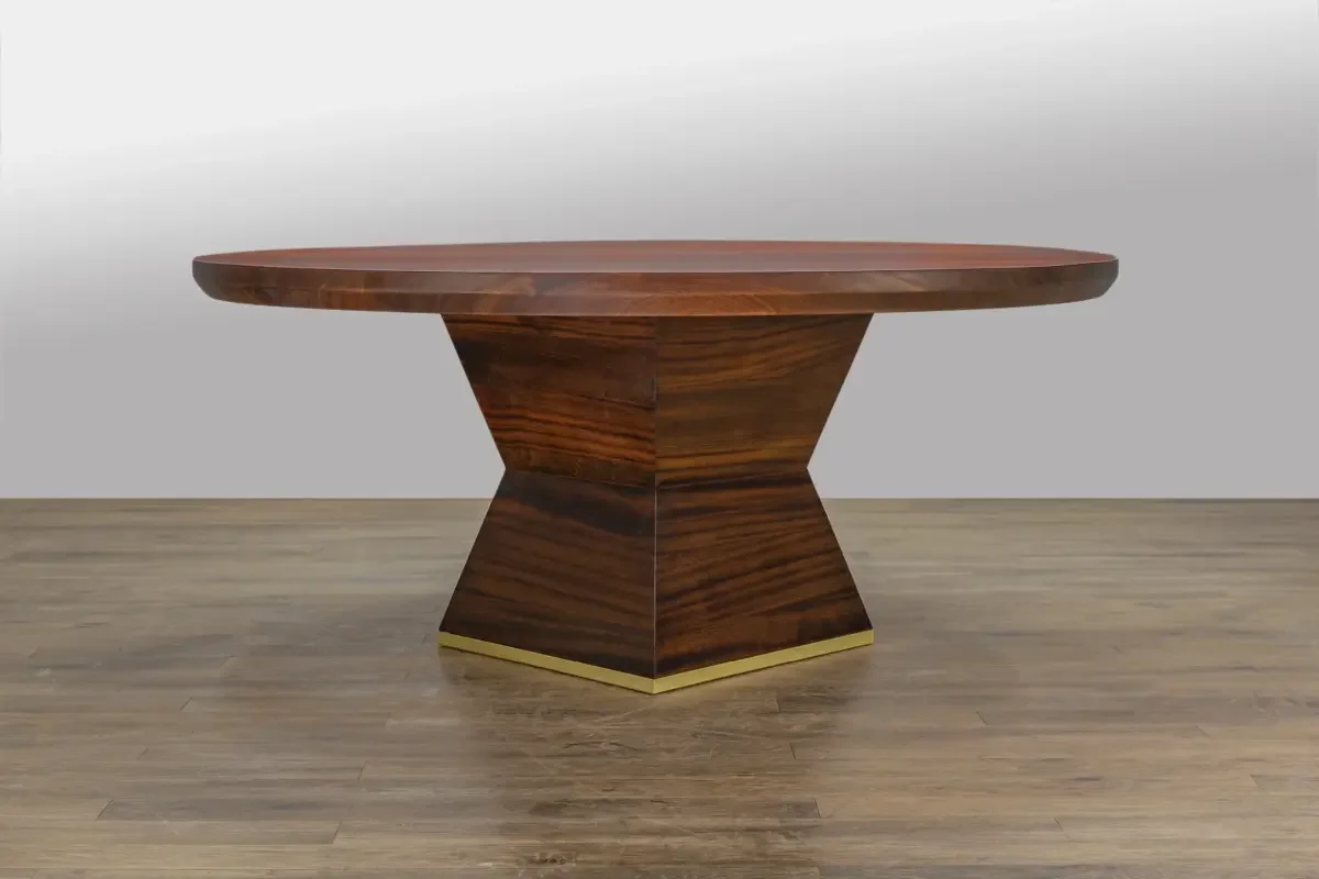 Oklahoma city custom geometric bespoke dining table
