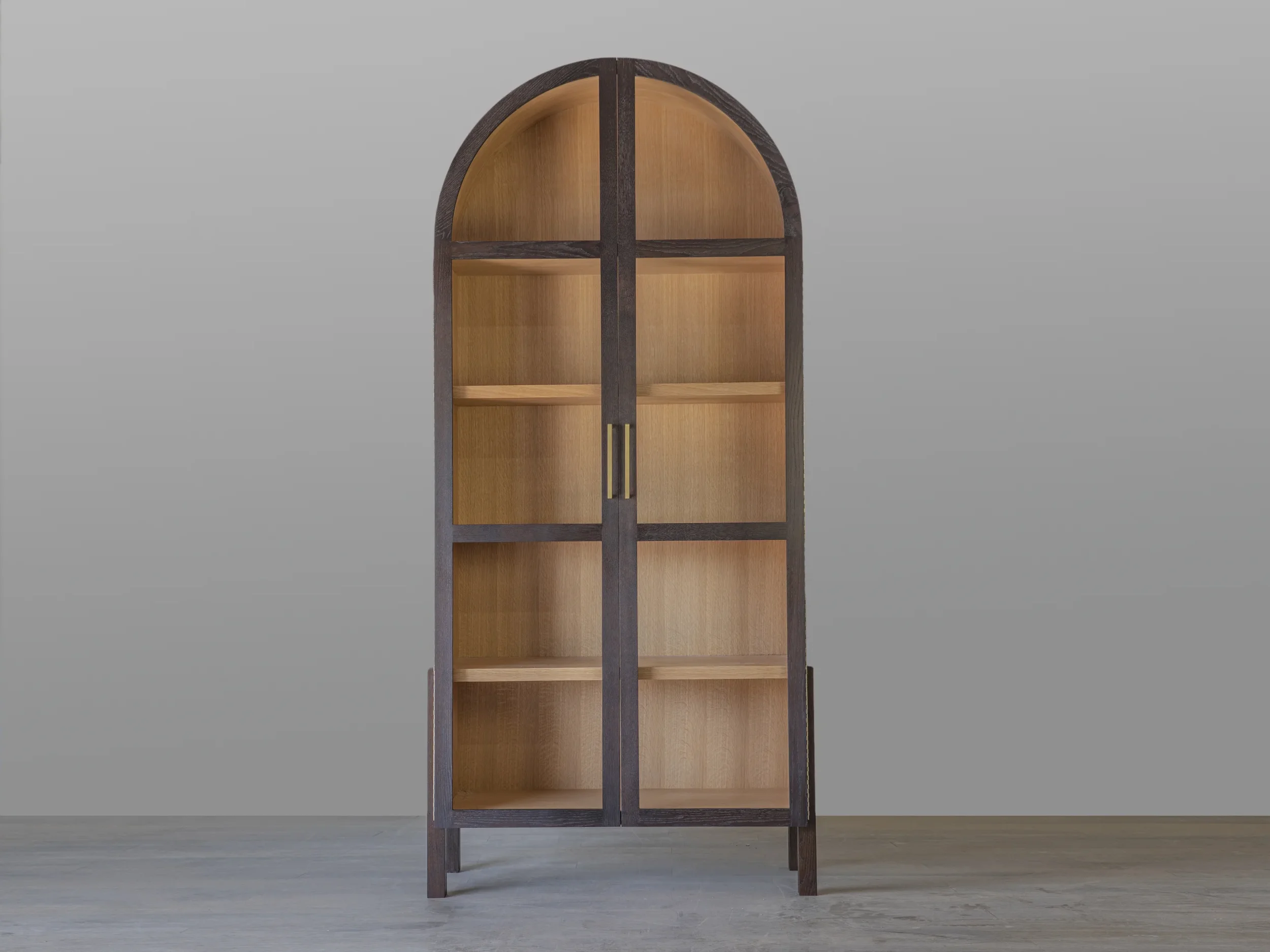 Arch Top Cabinet from oak