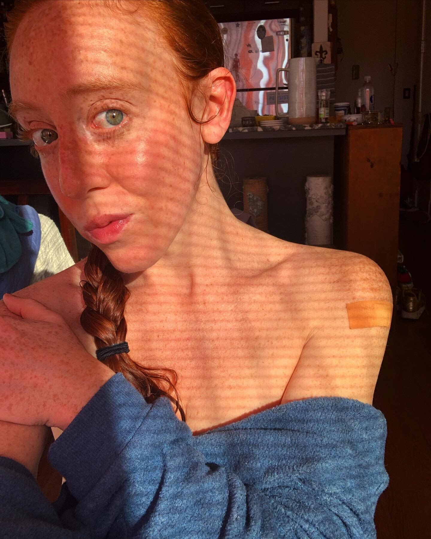 Got it 💉  1/2 💉 Looking forward to my mutations 👽 🧜&zwj;♀️ 🧝🏻&zwj;♀️