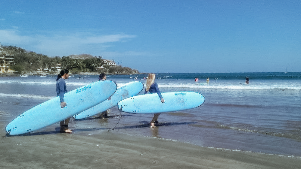 Surfing in Sayulita