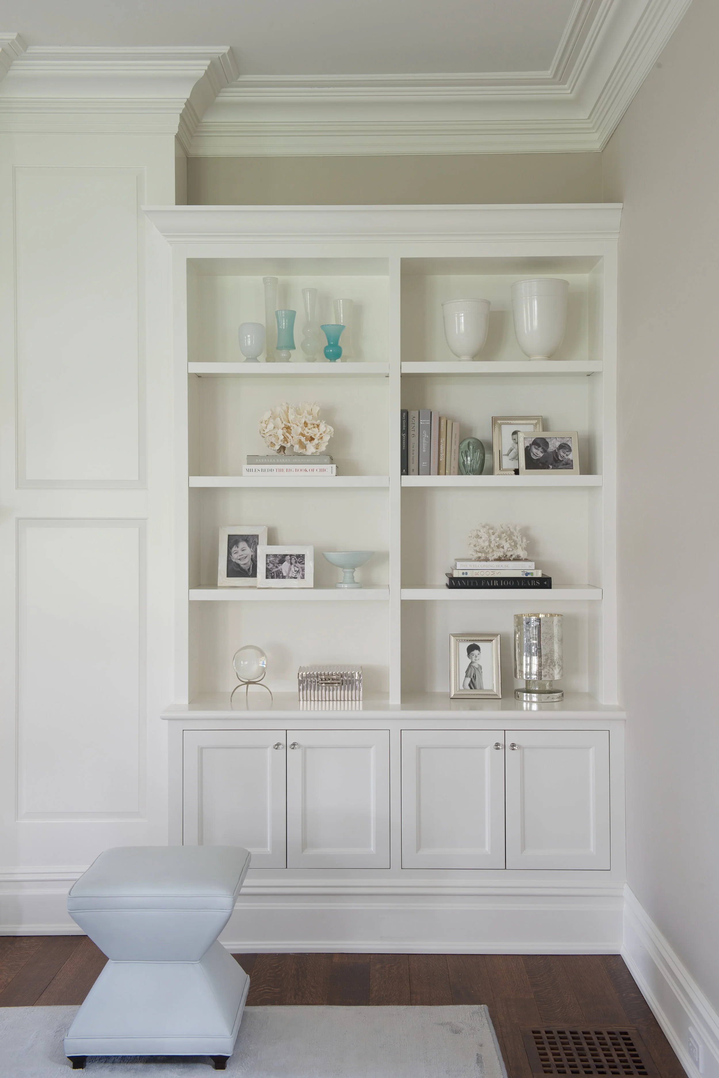 built-in bookcases