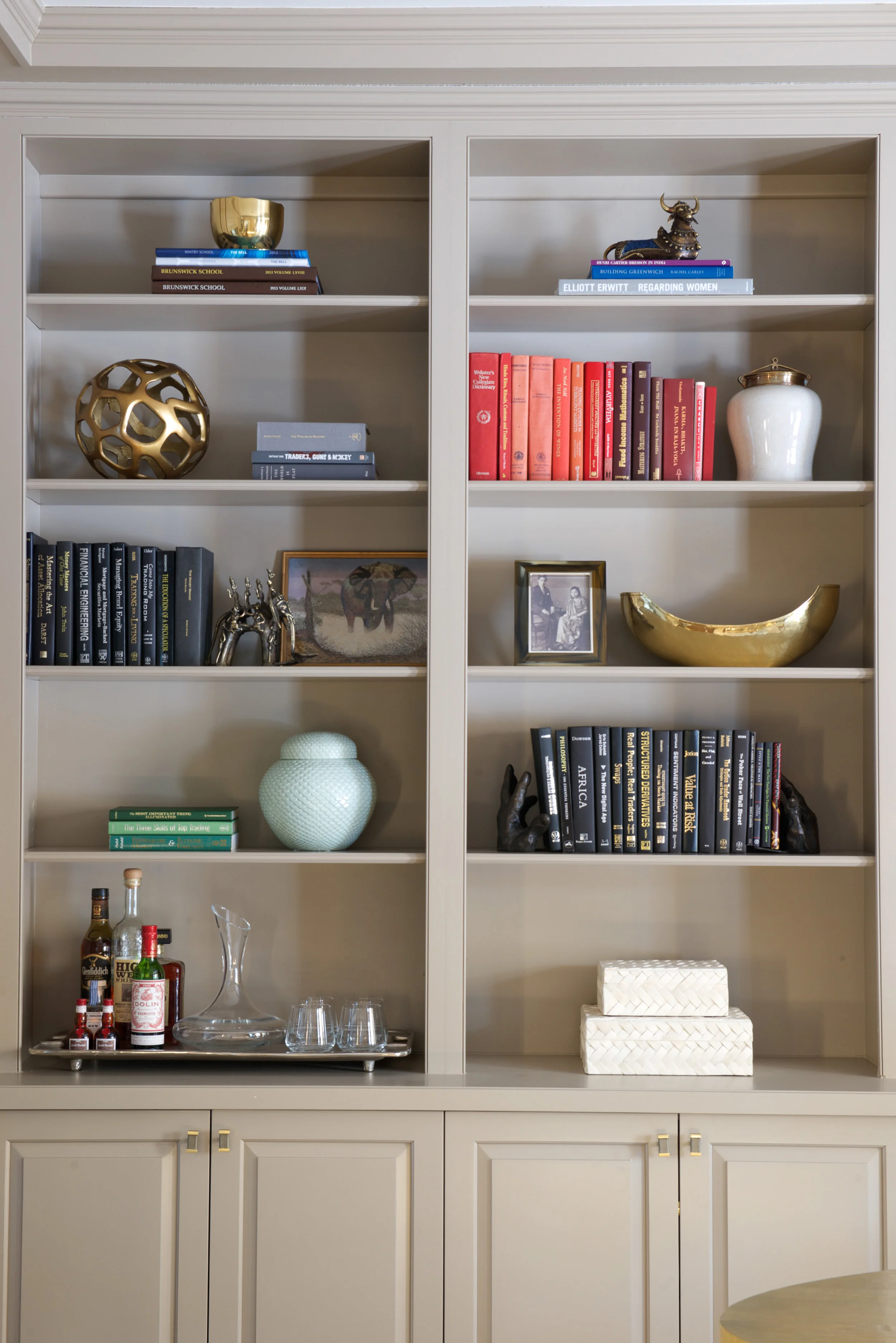 Built-in bookcases
