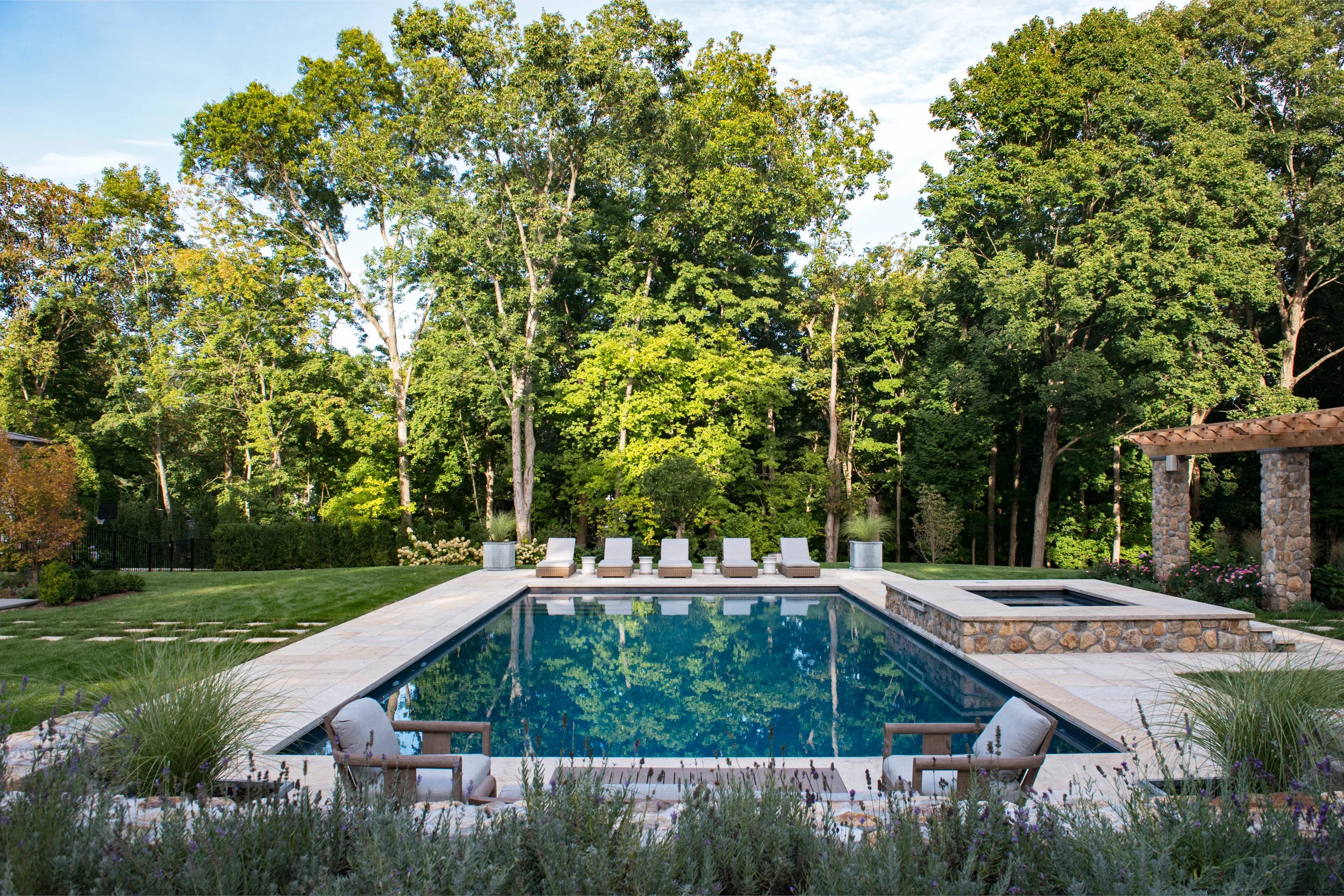 Poolside loungers