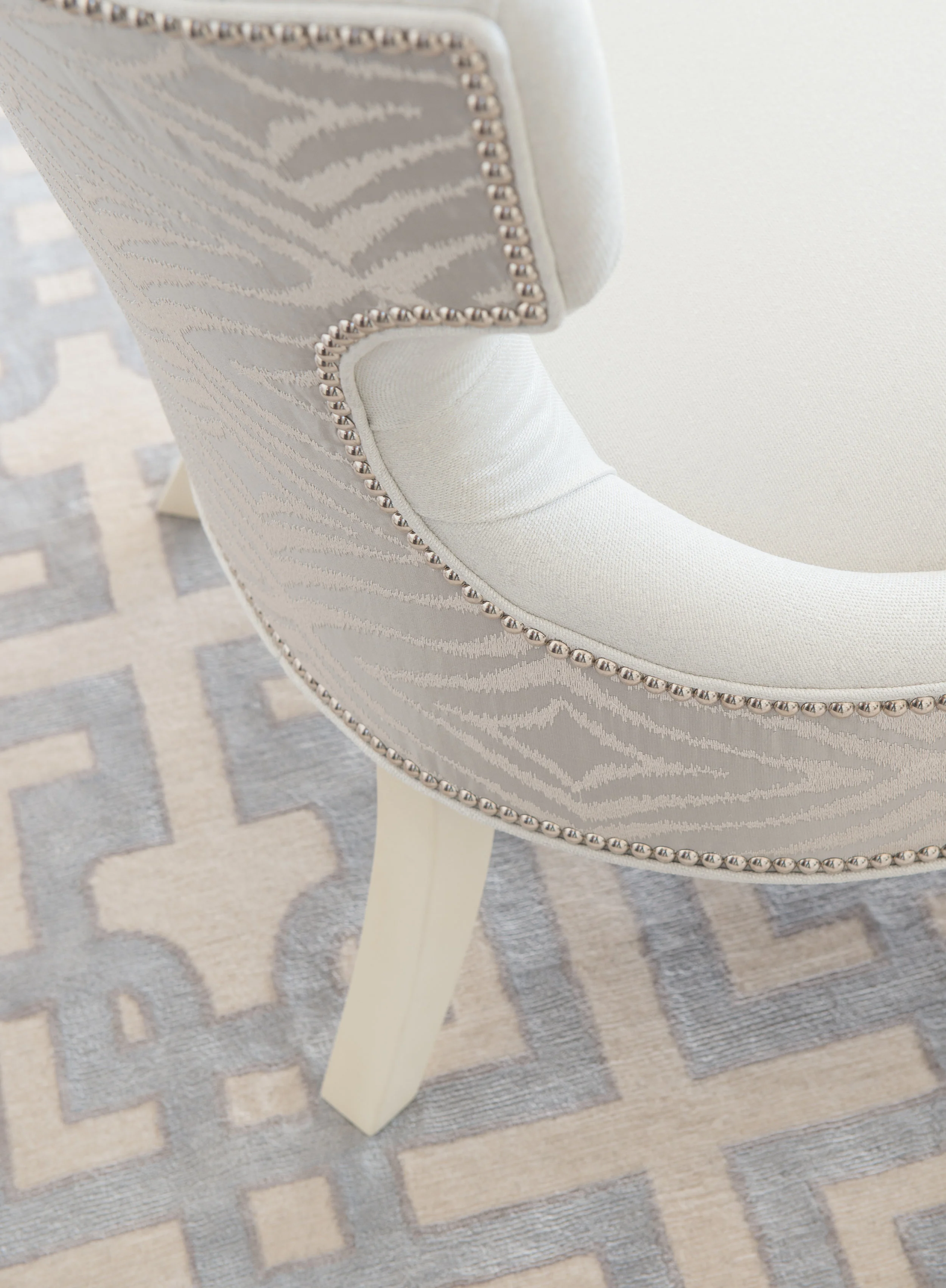 Upholstered chair detail