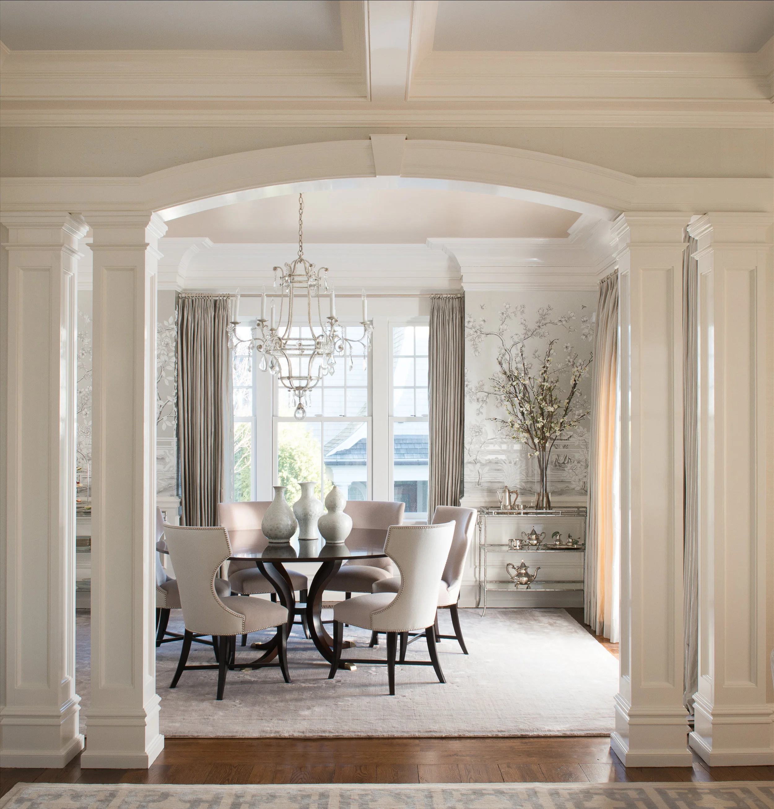 Front entry into dining room