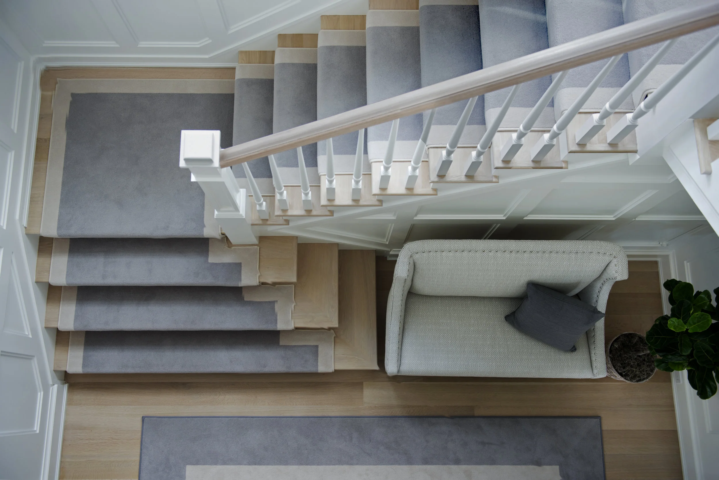 Staircase and foyer from above