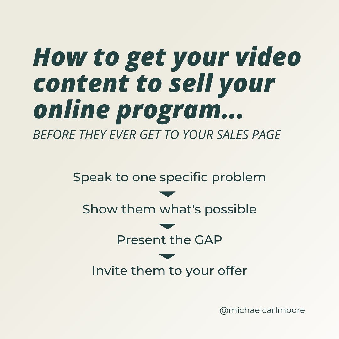 If you&rsquo;re creating content for the sake of being &ldquo;consistent&rdquo; that is a one-way ticket to burnout.

Especially if it isn&rsquo;t leading to sales for your online program.

The reason you&rsquo;re not getting results is because you&r
