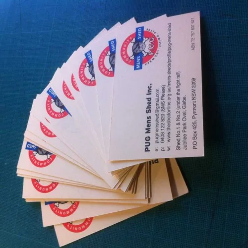 PUG Mens Shed cards
