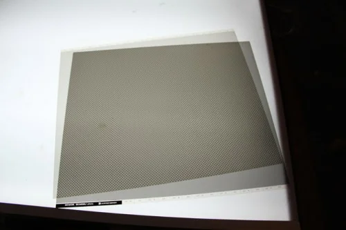 original halftone screens demonstrating the moiré effect