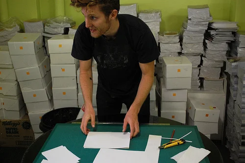 Pat Grant churning through prototypes for his Big Fag project…