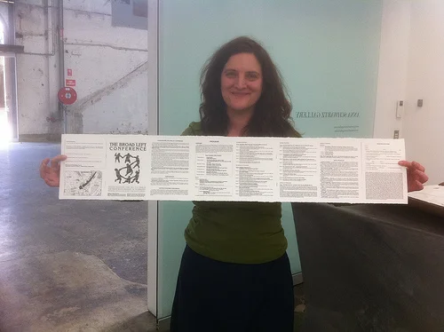 Emily Floyd prints at the Big Fag