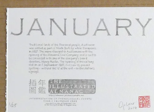 Jo Law: The Illustrated Almanac: Print Editions – January