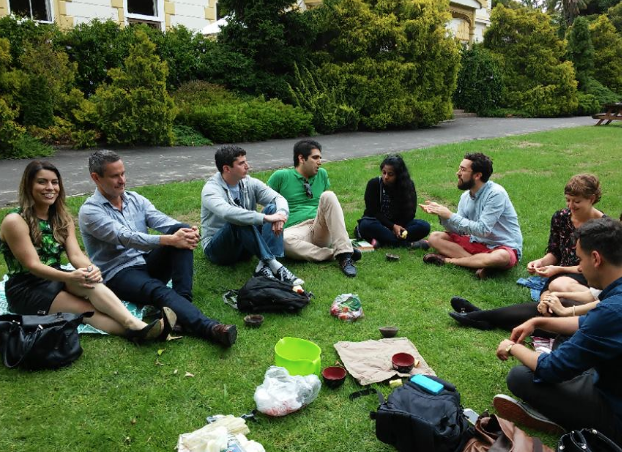 One of our informal sessions on campus (University of Auckland)