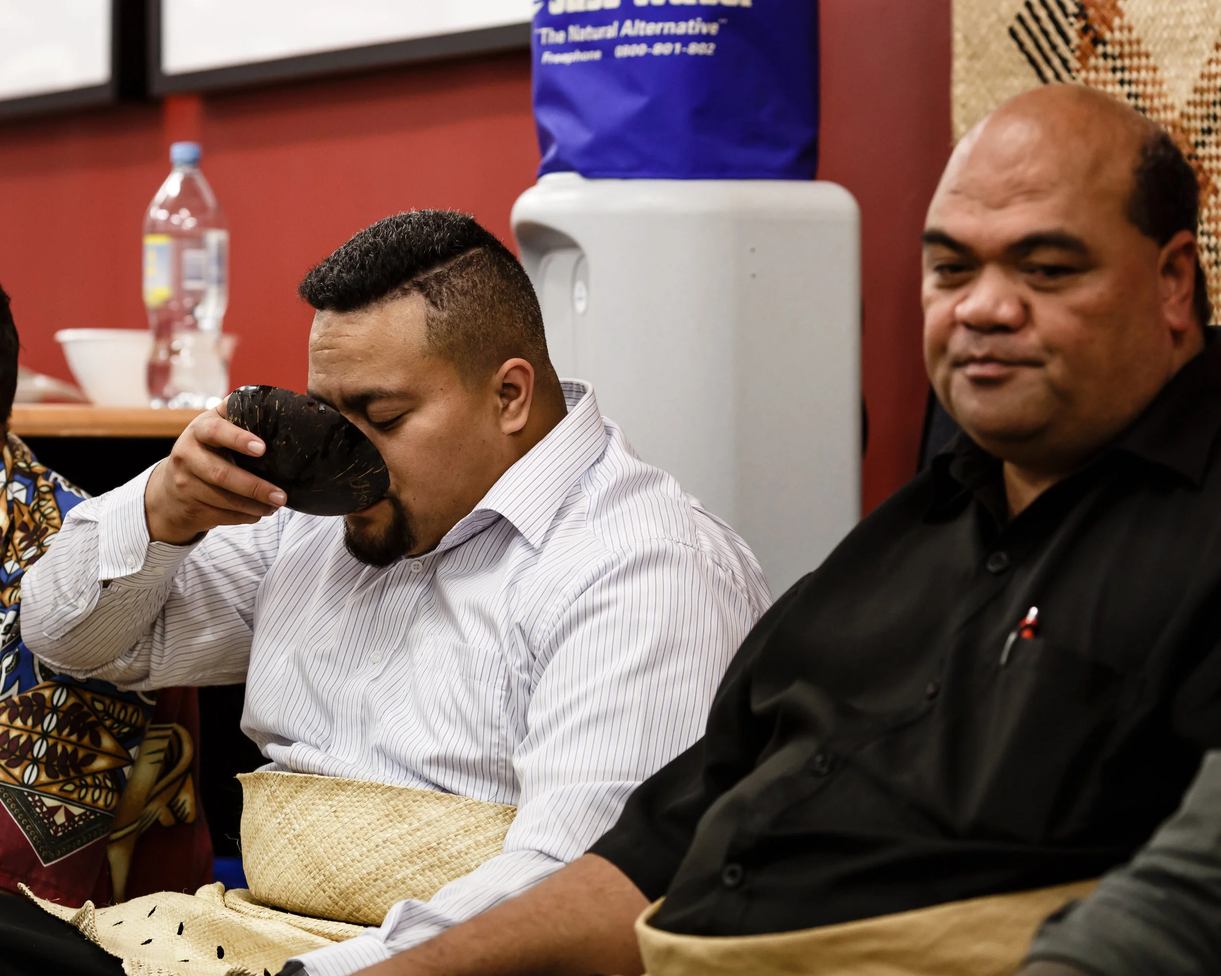 A kava ceremony following the 2017 Waikato University kava conference/workshop (photo by Todd Henry) 