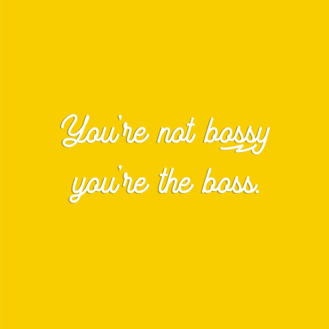 Even though you might feel bossy sometimes... chances are, you're just doing what it takes to get the job done!⁠
⁠
As a business owner, it's imperative that you spend time working ON the business versus focusing only on the work IN the business.⁠
⁠
W