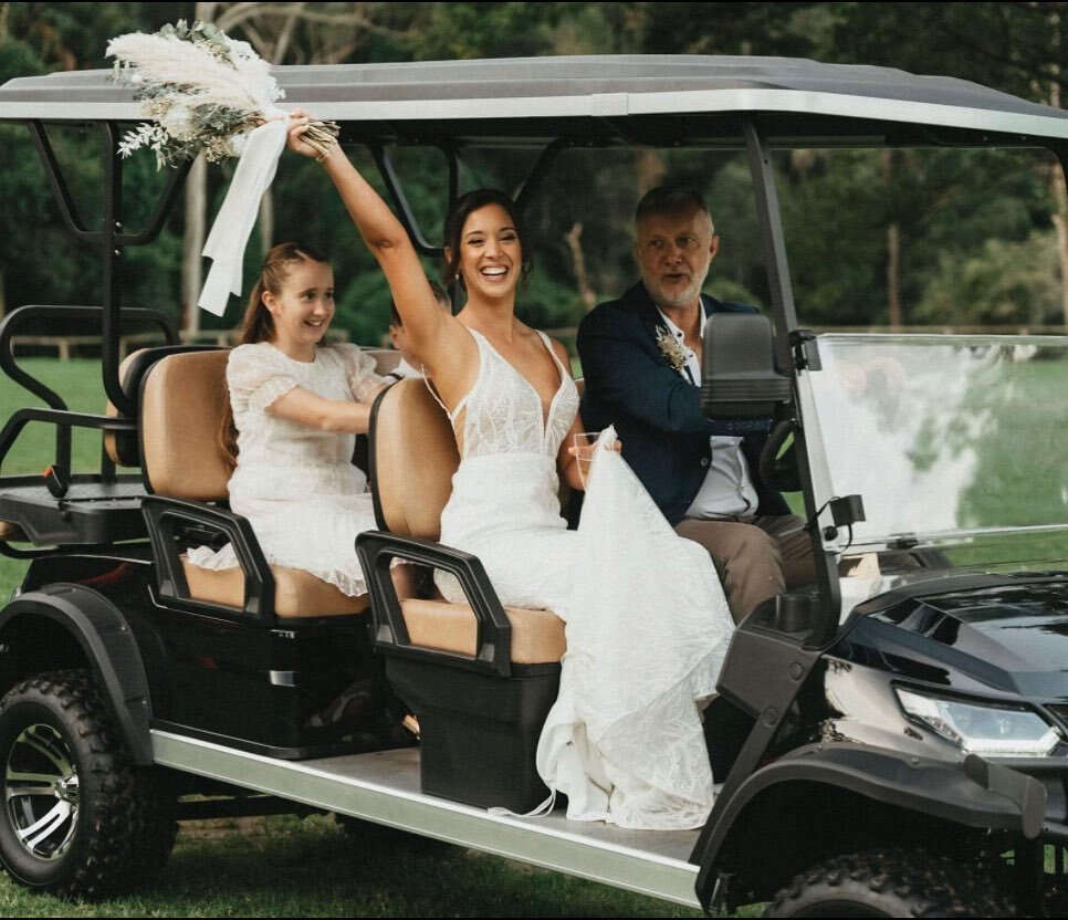 Beautiful Hayley making our Bidja Buggy look so great! 

Our couples have loved this new addition to our package and the vale and help it has provided for their days! 

Have any elderly loved ones? We will get them to your ceremony space with comfort