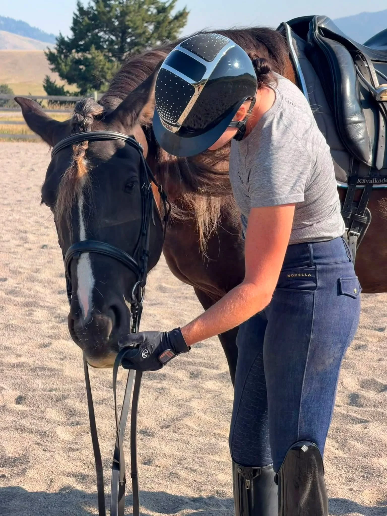 I tell you what, it&rsquo;s exhilarating having FEI horses, but I love working with the babies just as much 💕 I&rsquo;m so thankful for the life I get to live&mdash;I live my dream everyday working with such amazing horses 🥰