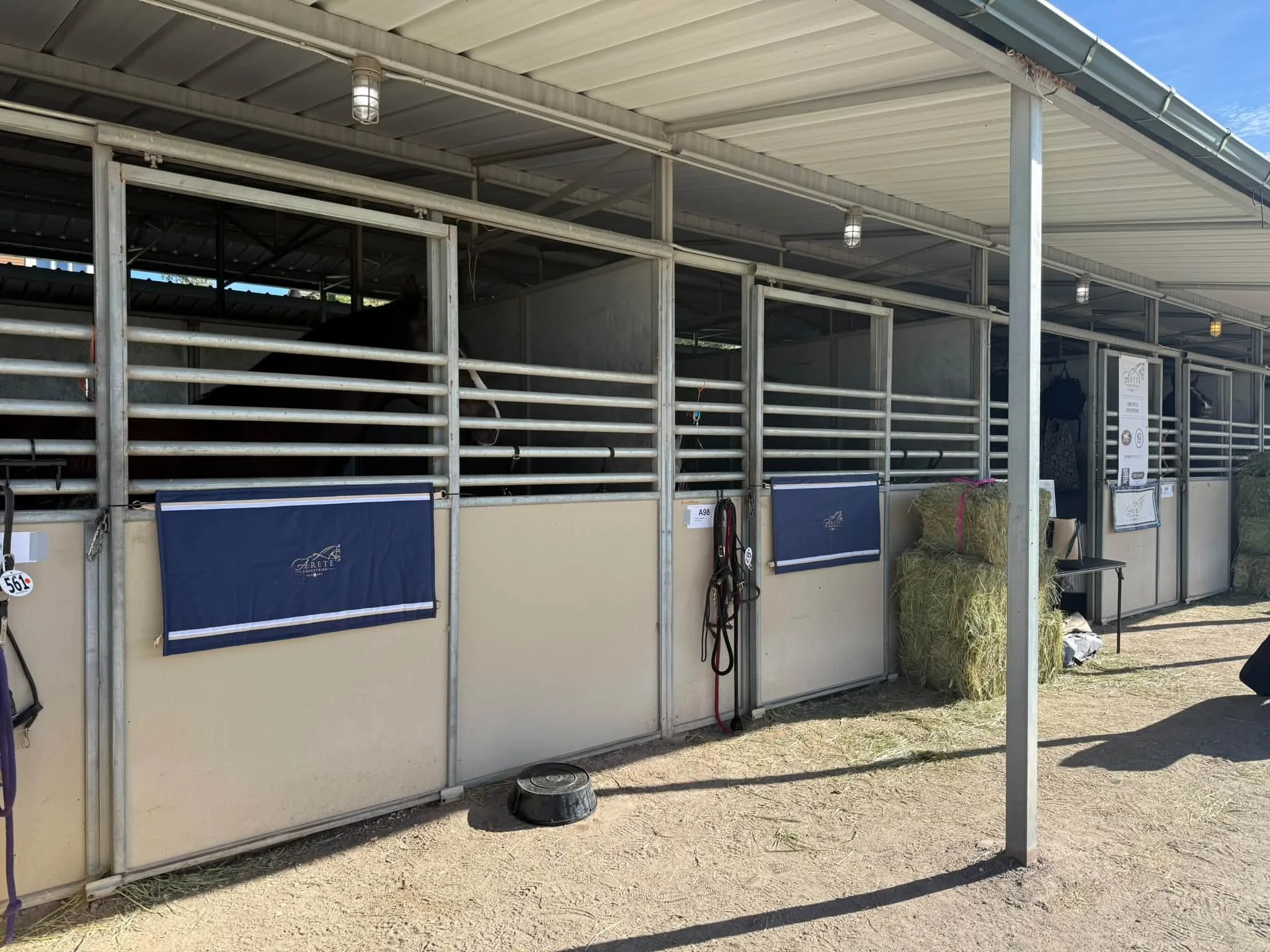 All set up and ready to party!

A quick thank you to my sponsors: Perfect Products, Auburn Labs, Nexus Saddlery, Safe and Sound Saddle Fit - Midwest Saddle, Bridle, &amp; Bit Fitting Services, and Olson&rsquo;s Tack Shop for supplying us with everyth