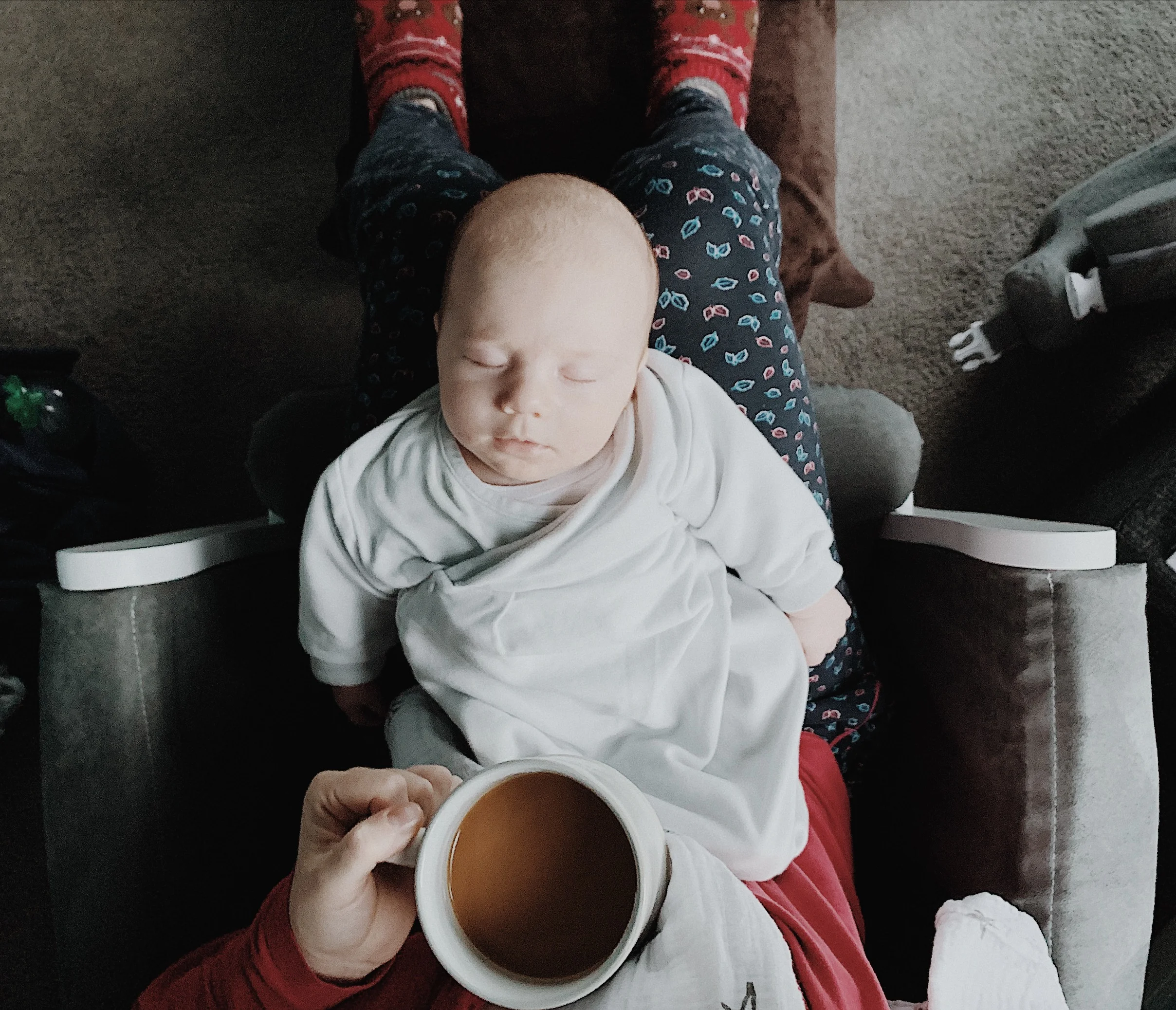Those quiet, early morning hours with coffee in hand, getting the creative process going while looking at my greatest inspiration.
