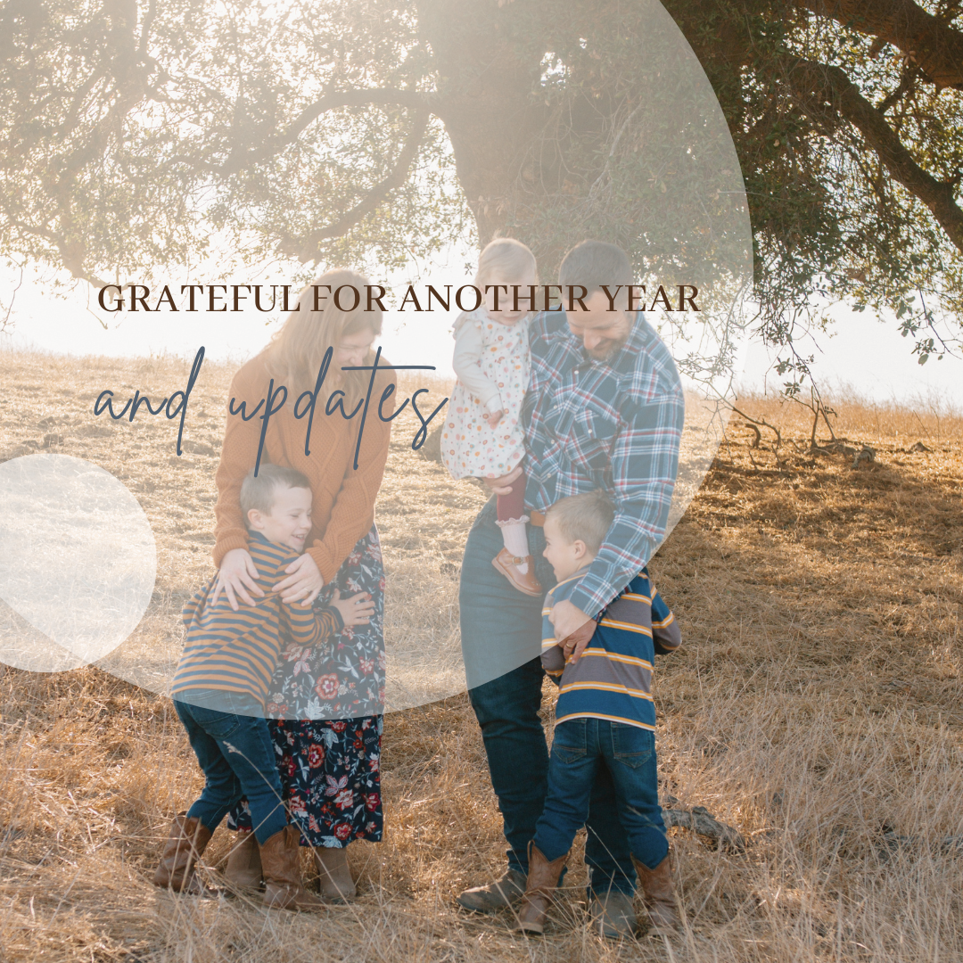 Grateful for Another Year — And Updates