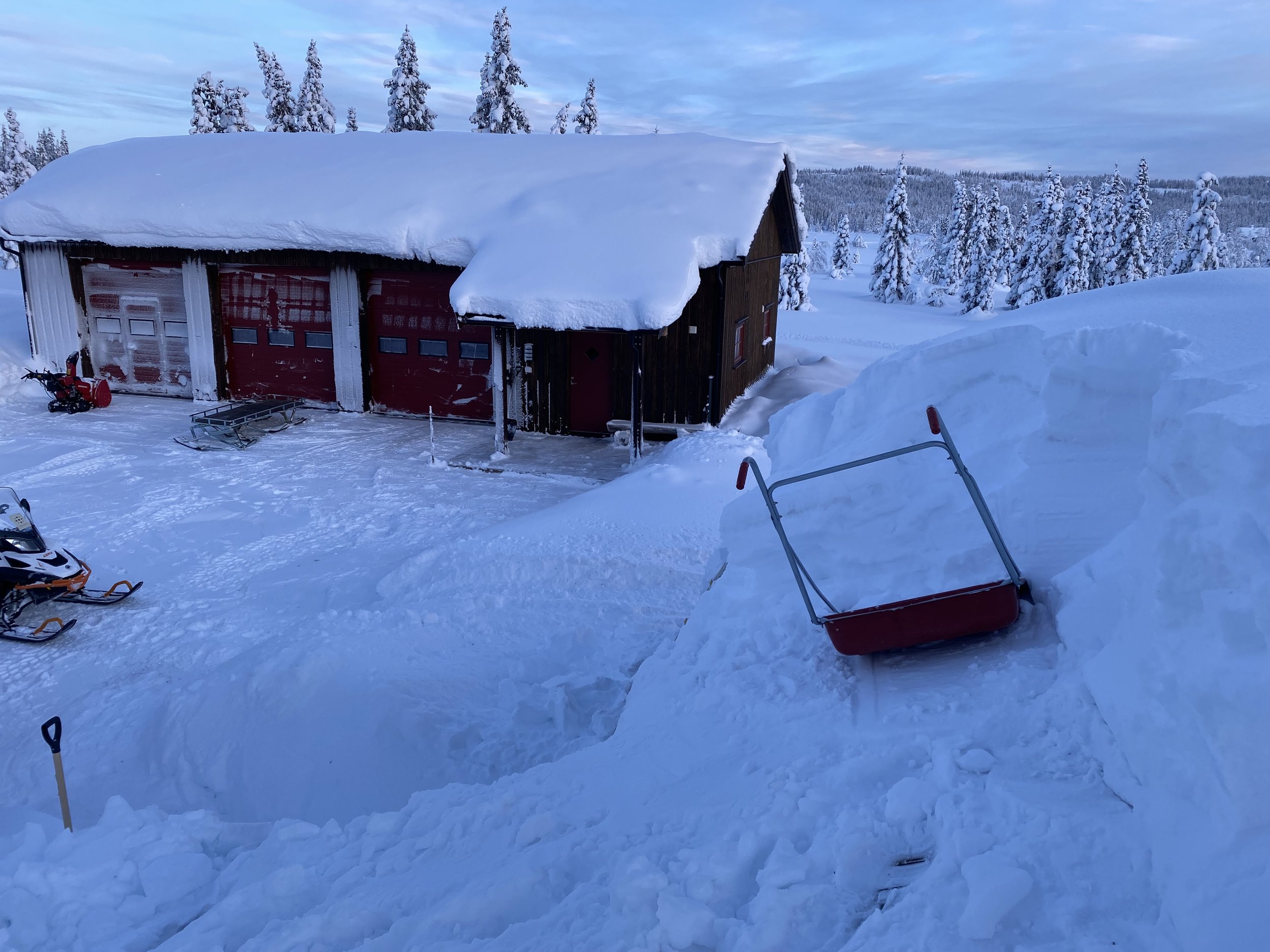  Rikelig med snø på Kittilbu, 16. januar 2023 (foto: Gausdal fjellstyre) 