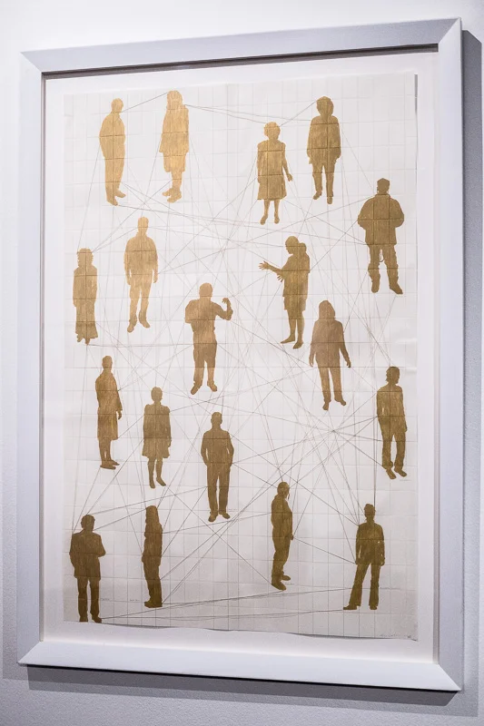 Human Constellations, Kim Lieberman. Aus der Ausstellung unter dem Titel „I Am Because You Are“ A search for UBUNTU with permission to dream in Standard Bank Gallery.